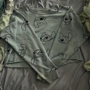 stitch crop top shirt